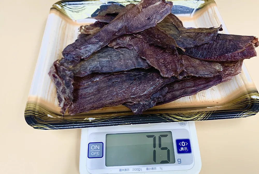 たっぷり鹿ドライジャーキー　お得な大袋75g